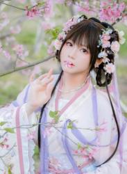 The thumbnail of [Cosplay] Nyako 喵子- Sakura Hanfu Flower Goddess Prayer 樱花汉服 花神祈愿