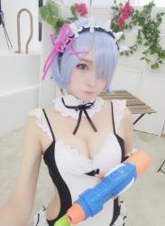 The thumbnail of [Cosplay] Yuki 亭 – Swimsuit Rem 水着レム～