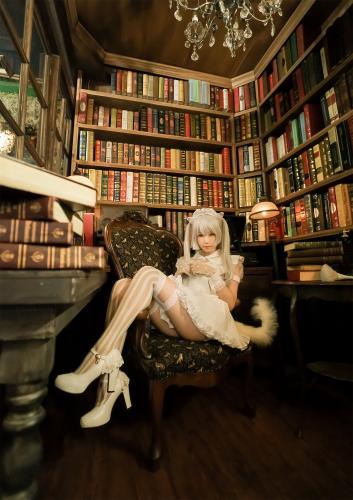 [Cosplay] Ely – White Cat Maid