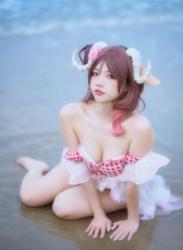 The thumbnail of [Cosplay] 二佐Nisa 泰拉夏日纪事 艾雅法拉泳装