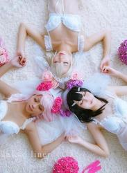 The thumbnail of [Cosplay] Rinka Okita 沖田凜花 & Yakira 鈴鈴, Oni Hime 鬼姬 – Wedding Bikini ver. (Fate kaleid liner プリズマ☆イリヤ)