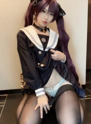 The thumbnail of [Cosplay][Glossy Rabbit] Tsuyato 艶兎 – Mona’s selfie micro bikini and tights モナの自撮りマイクロビキニとタイツ (Genshin Impact)