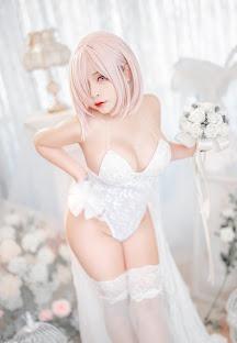 Coser@Sayo Momo:Mashu White Lingerie Body Oil