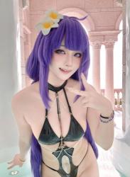 The thumbnail of [Cosplay] 屿鱼 – 水着