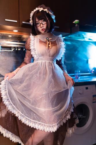 [Cosplay] Natsuko夏夏子 透明女仆