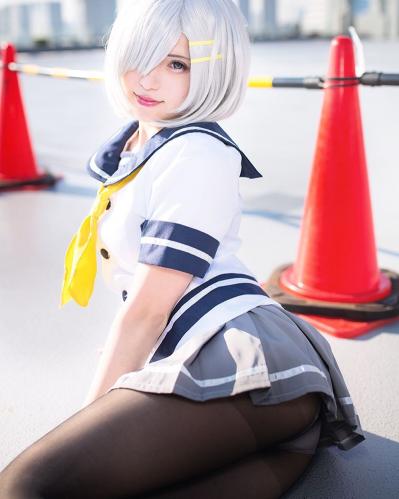 [Cosplay] Akagi Kuro 赤木クロ Hamakaze ero cosplay by akagi kuro [Kantai Collection-hamakaze (浜風)