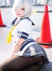 The thumbnail of [Cosplay] Akagi Kuro 赤木クロ Hamakaze ero cosplay by akagi kuro [Kantai Collection-hamakaze (浜風)