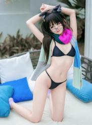 The thumbnail of [Cosplay] Kuuko W クー子 – Comfy Cat Swimsuit