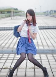 The thumbnail of [Cosplay] Crazycat ss 疯猫ss Rebellious youth girl 叛逆青春少女