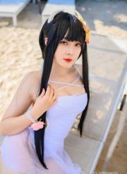 The thumbnail of [Cosplay] Natsuko夏夏子 – 碧蓝航线 比叡泳装