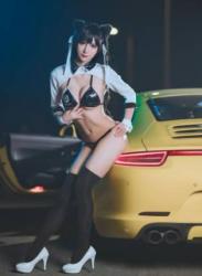 The thumbnail of [COSPLAY] 雅祈 – NO.02 碧蓝航线 赛车爱宕 [23P-354MB]