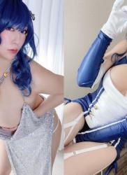 The thumbnail of [Cosplay] Ringo Mitsuki 林檎蜜紀 – Muchimuchi Dosukebe St. Louis that irritates the penis 陰茎を苛立たせるムチムチドスケベセントルイス💙 (Azur Lane)