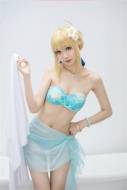 The thumbnail of [COSPLAY] 封疆疆v NO.019 阿尔托莉雅 潘德拉贡 泳装