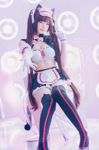 [Cosplay] Shimo 霜月- NEKOPARA Chocolate racing suit 巧克力賽車服