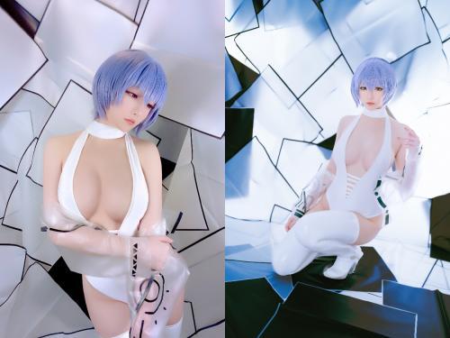 [Cosplay] Hoshilily 星之迟迟 – Rei Ayanami 绫波丽 (Evangelion)