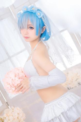 [Cosplay] Chun Momo 蠢沫沫 – Rem’s bride 雷姆花嫁