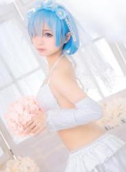 The thumbnail of [Cosplay] Chun Momo 蠢沫沫 – Rem’s bride 雷姆花嫁