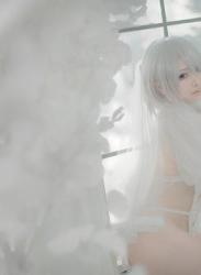 The thumbnail of [Cosplay] 樱梨梨 2B白花嫁