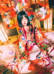 The thumbnail of [COSPLAY] 黄金二逼王 – 樱花舞娘 [45P582M]