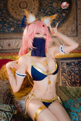 [Cosplay] Ely – Tamamo Bikini