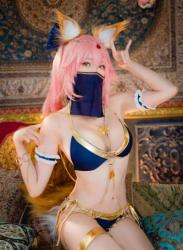 The thumbnail of [Cosplay] Ely – Tamamo Bikini