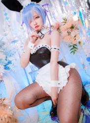 The thumbnail of [Cosplay] Arty 亞緹 – REM bunny suit ver (Re:ZERO -Starting Life in Another World)