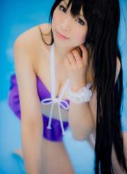 The thumbnail of [Cosplay] Yuki Mashiro 真白ゆき Puella Magi Madoka Magica Homura Akemi 暁美ほむら (Bikini ver.)