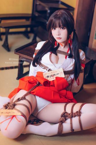 [Cosplay] Shimo 霜月- Miko Bundle 巫女捆绑