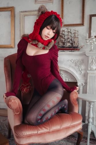 [Cosplay] Ely eee ElyEE子 红色 KNITTING