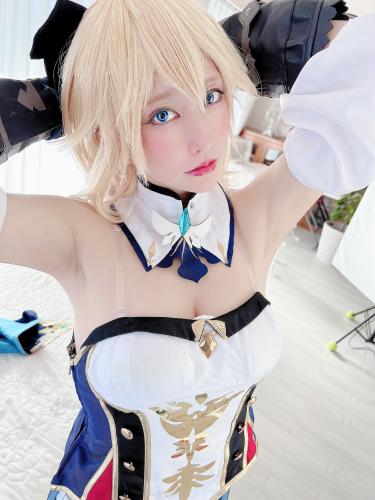 The thumbnail of [Cosplay] Ringo Mitsuki 林檎蜜紀 – 性人…成人の日にﰪ?☕️原神ﰪ?☕️ジン団長のえっちな更新