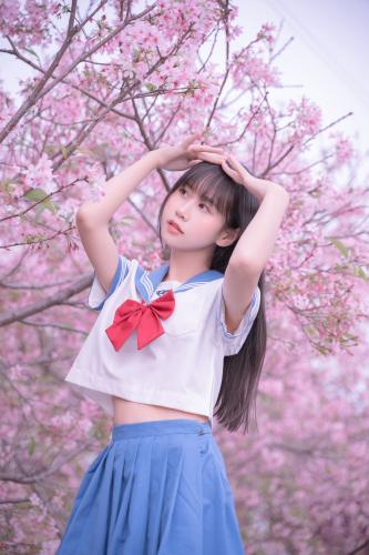 The thumbnail of [Cosplay] myeo0 萌芽儿o0 – Sakura JK 樱花JK